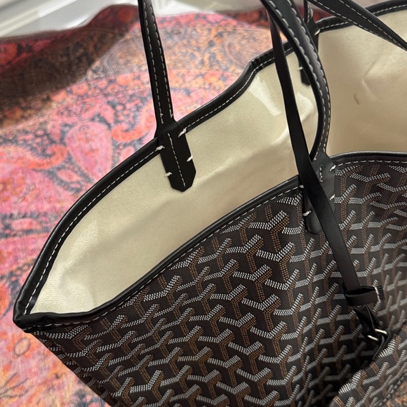 Stylish Black and Brown Tote Bag - Picture 4 of 4